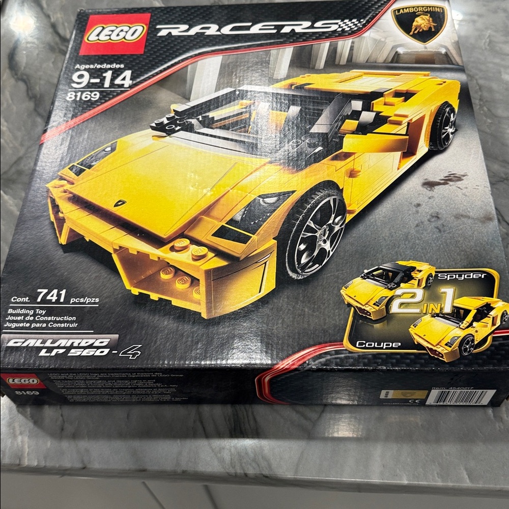LEGO Lamborghini Racers Yellow Sports Coupe Set - Picture 4 of 7